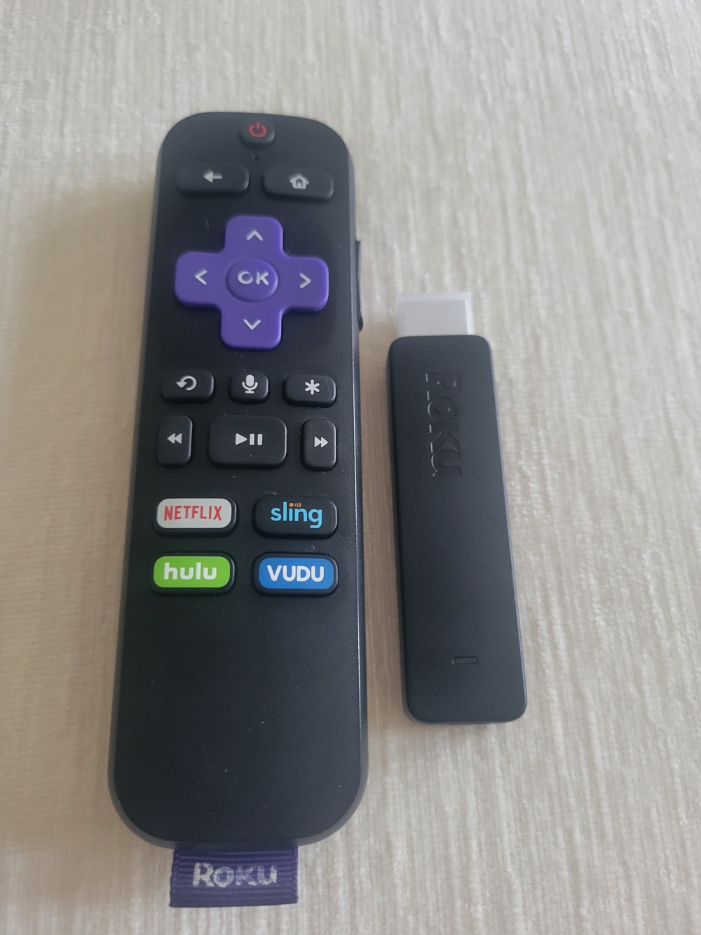 Roku Black Streaming Stick with Black Remote